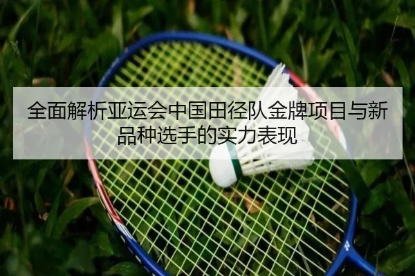 全面解析亚运会中国田径队金牌项目与新品种选手的实力表现